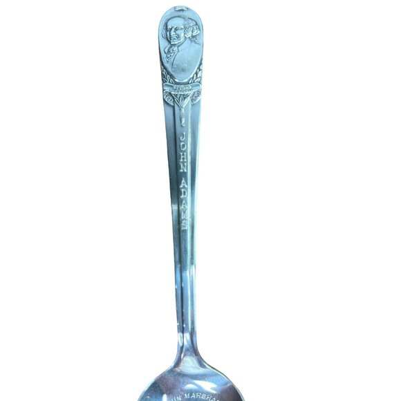 Vintage Wm. Rogers Presidential Commemorative Spoon John Adams Silver Plated - Picture 4 of 9